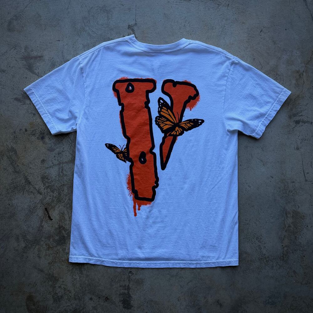 Vlone x Juice WRLD Butterfly Tee White Size L 999